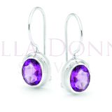 Silver & Amethyst Earrings