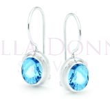 Silver & Blue Topaz Earrings