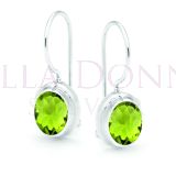 Silver & Peridot Earrings