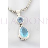 Silver & Blue Topaz Pendant