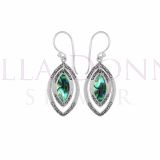 Silver & Paua Shell Earrings