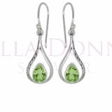 Silver & Peridot Earrings