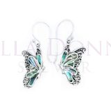 Silver & Paua Butterfly ERs