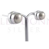 Silver & White Pearl Studs