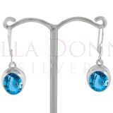 Silver & Blue Topaz Earrings