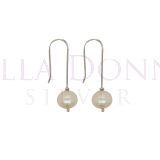 Silver 9-10mm Potato Pearl ERs