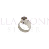 Silver & 8mm Rd YC Adj Ring
