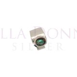 Silver & 8x10 Oval Lab Ring