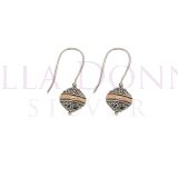 Silver & 18ct Rose Gold ERs