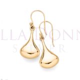 14ct YG Med Teardrop ERs