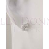 Silver Rose Studs