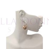 Silver & YG 19 Heart Hoop Stud