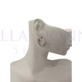 Silver 6x20 Twist Hoops