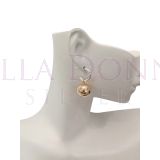Silver & YG 12 Ball Hoop Studs
