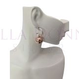 Silver & RG 16 Ball Hoop Studs