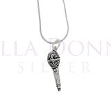 Silver Microphone Pendant