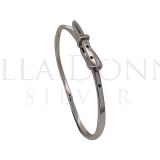 Silver 4.5mm Belt Adj Bangle