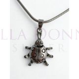 Silver Lady Bug Pendant