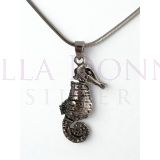 Silver Seahorse Pendant