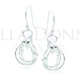 Silver 3 Circles Earrings