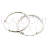 Silver 3 x 35mm Hoops