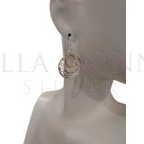 Silver & YG Filigree Earrings