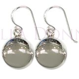 Silver Disc Earrings