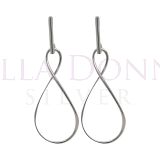 Silver Infinity Stud Earrings