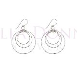 Silver Sparkle Circles ERs