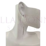 Silver Rod Thread Earrings