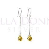 Silver Sparkly YG Ball Drop ER