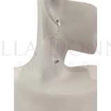Silver & Sparkly Heart Drop ER
