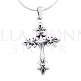 Silver Oxidised Cross Pendant