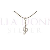 Silver Music Pendant