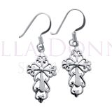 Silver Cross Earrings