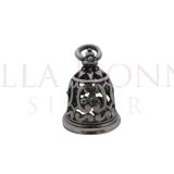 Silver Filigree Bell Pendant
