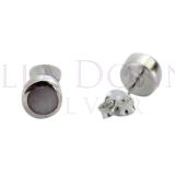Silver & Pink MOP Studs