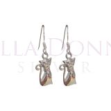 Sterling Silver Cat Earrings