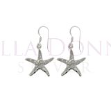Silver & MOP Starfish Earrings