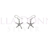 Silver Starfish Earrings