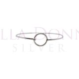 Silver Round Knot Bangle