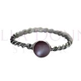 Silver & Pink MOP Oxi Ring