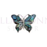 Silver & Paua Butterfly Ring
