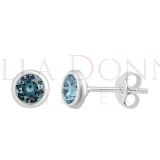 Silver & BT Swarovski Studs