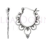 Silver Fine Fligree Earring
