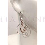 Silver & RG Earrings