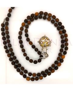 Wood & BTopaz HB Mala Necklace