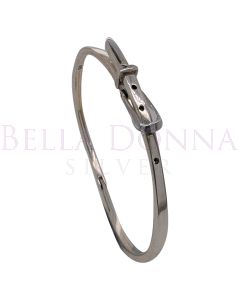 Silver 6mm Belt Adjust Bangle