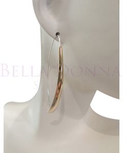 Silver & YG Chic Drop Earrings