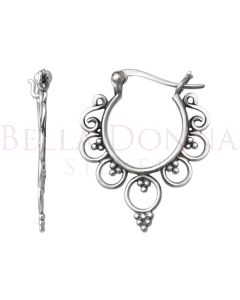 Silver Fine Fligree Earring